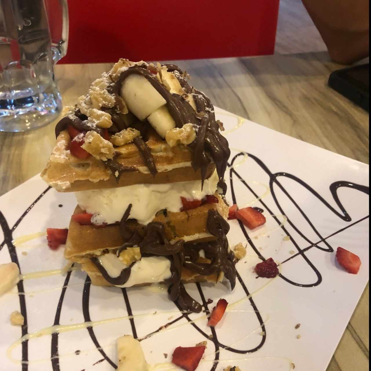 waffle nutella