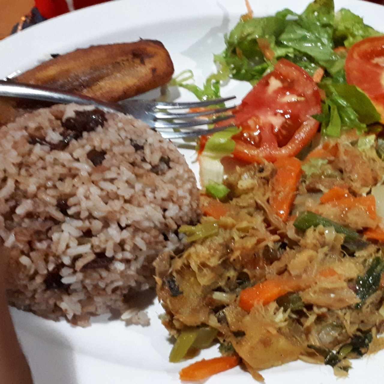 bacalao con arroz con coco