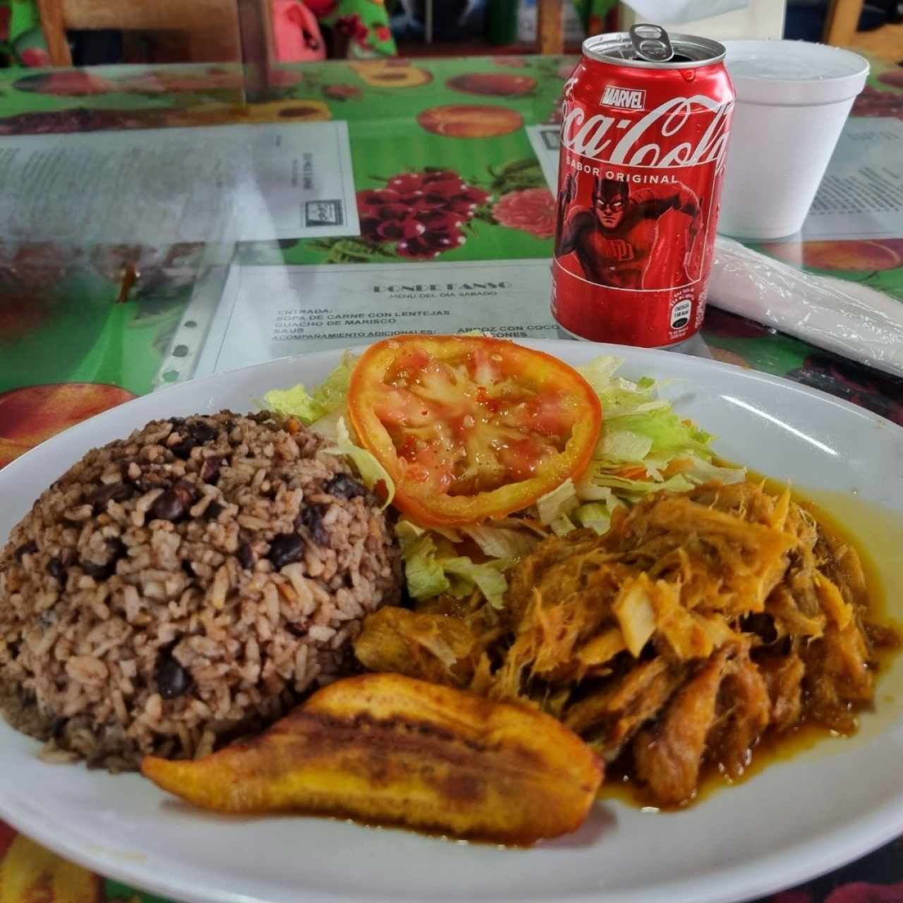 Bacalao con arroz con coco