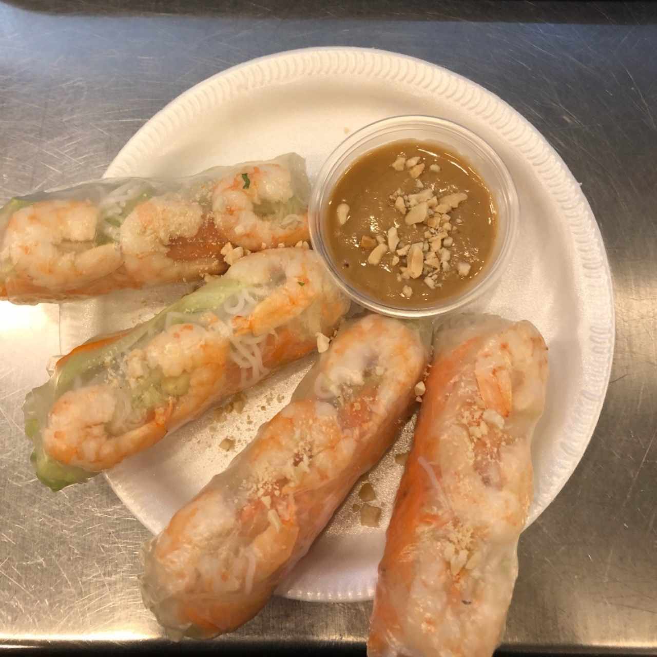 Rollos de Camarón en Papel de Arroz