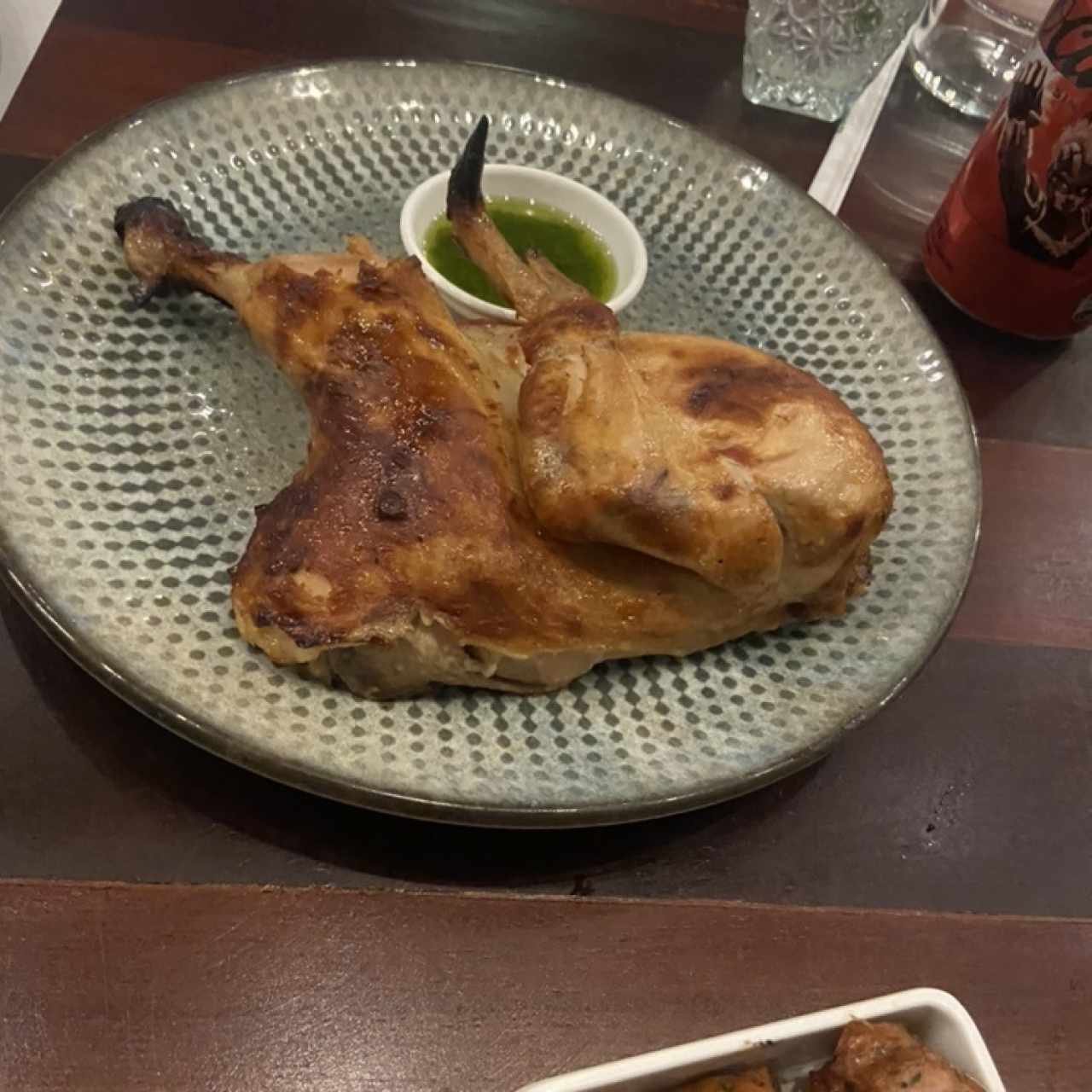 Medio Pollo asado Muh