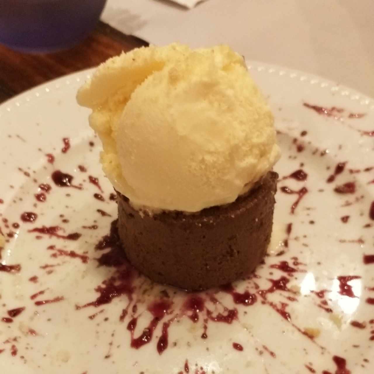 Postres - Cremoso de Chocolate con helado