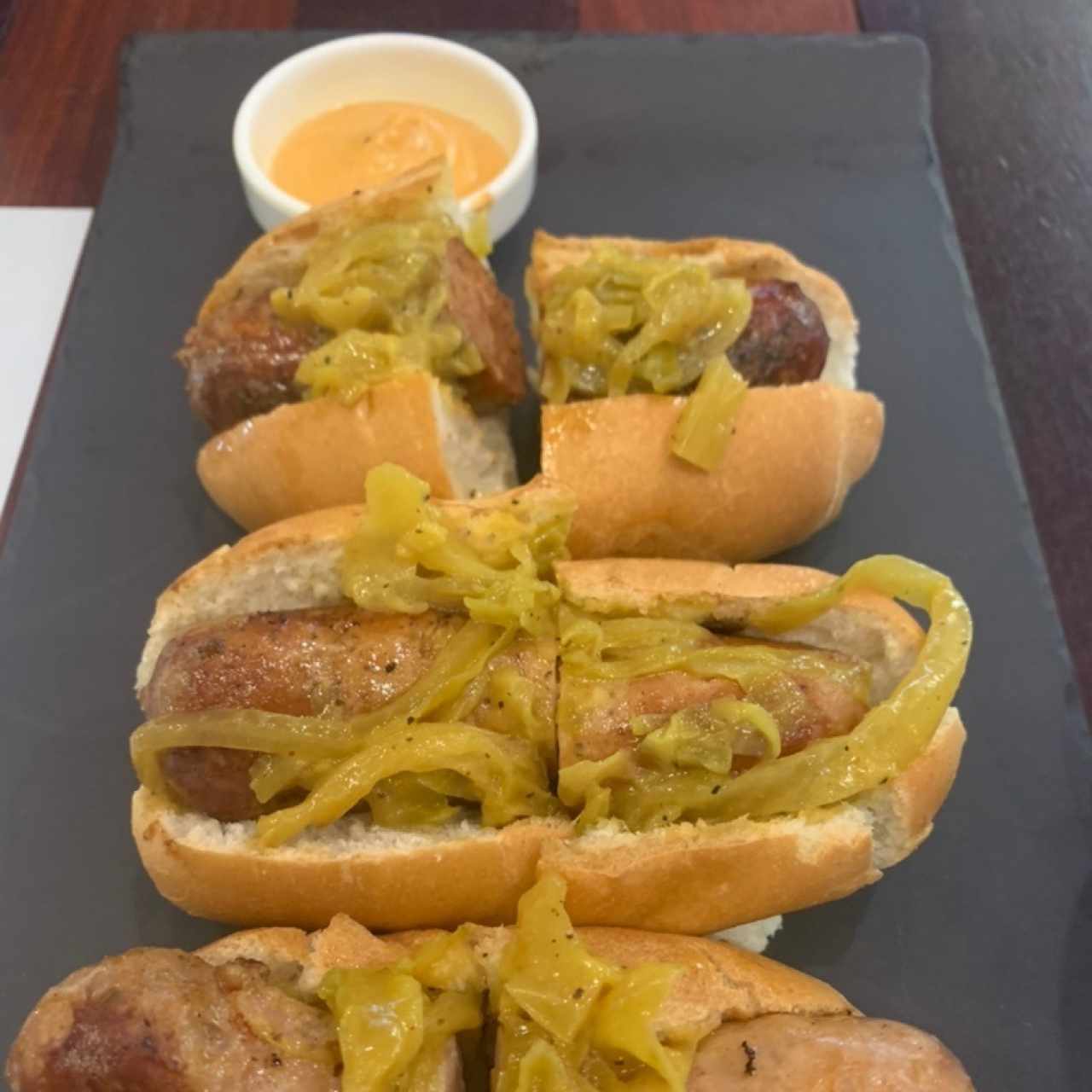 trio de choripanes