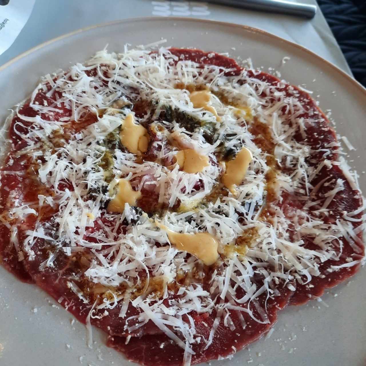 carpaccio de res