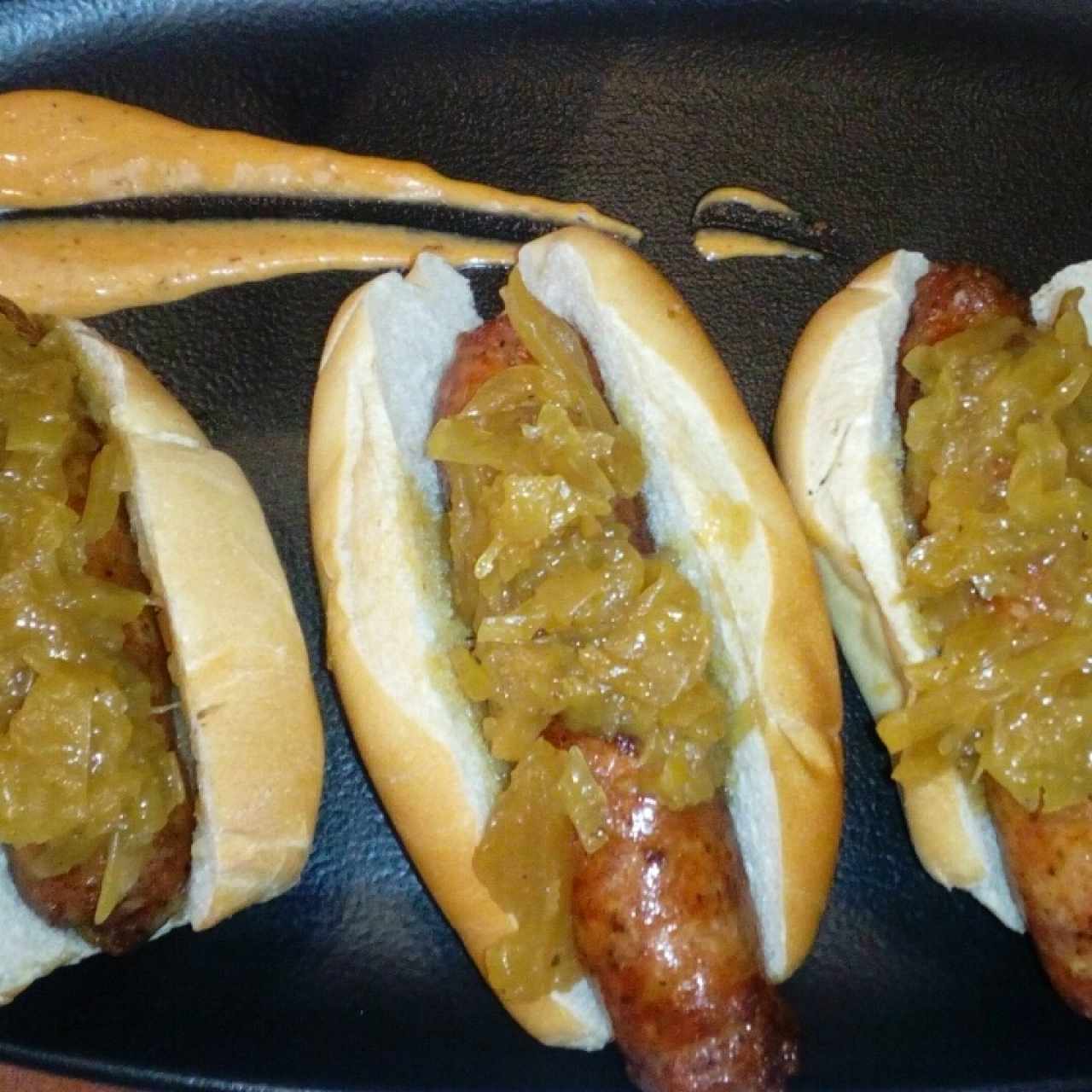 trio de choripanes