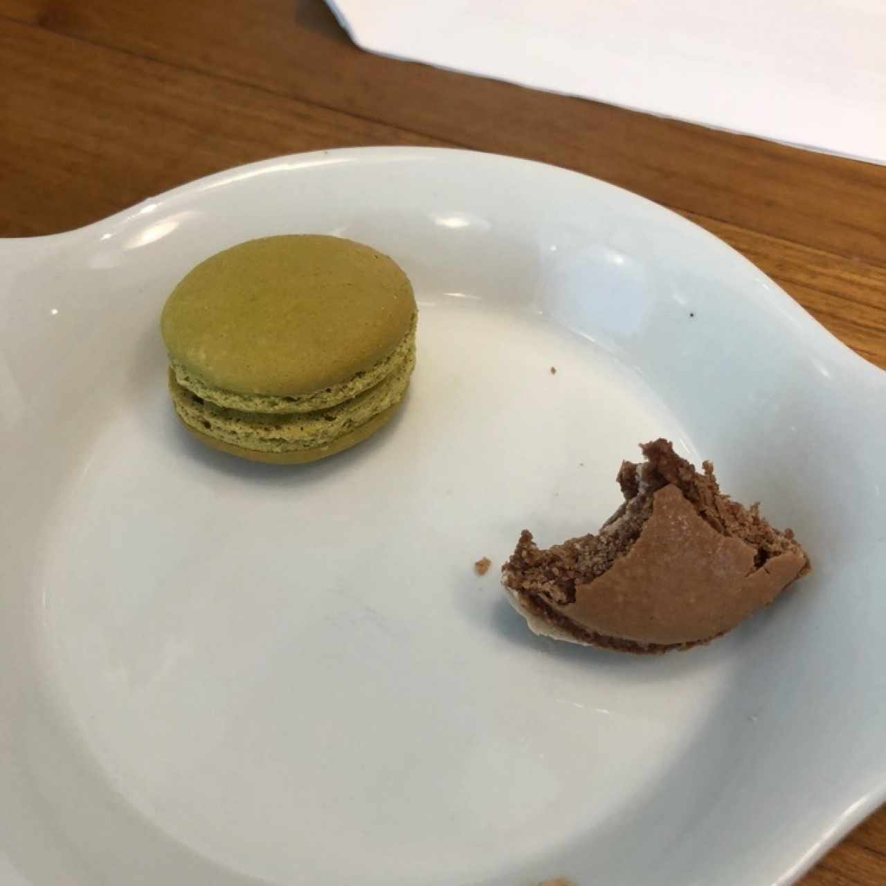 macsrons de pistacho y de nutella 