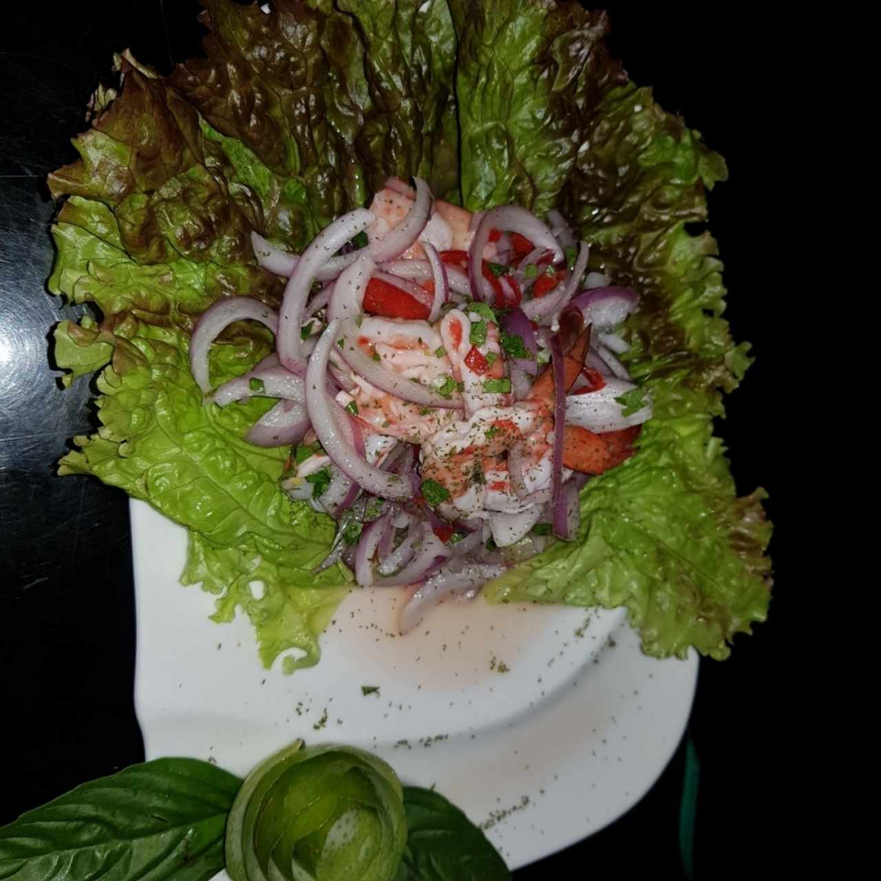 ceviche de camarones 