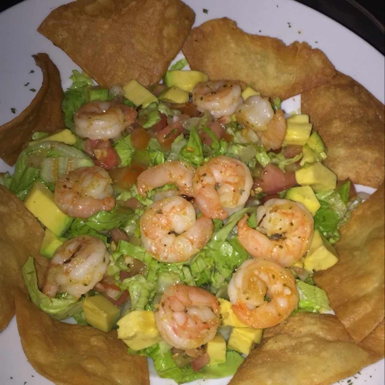 ensalada de camarones