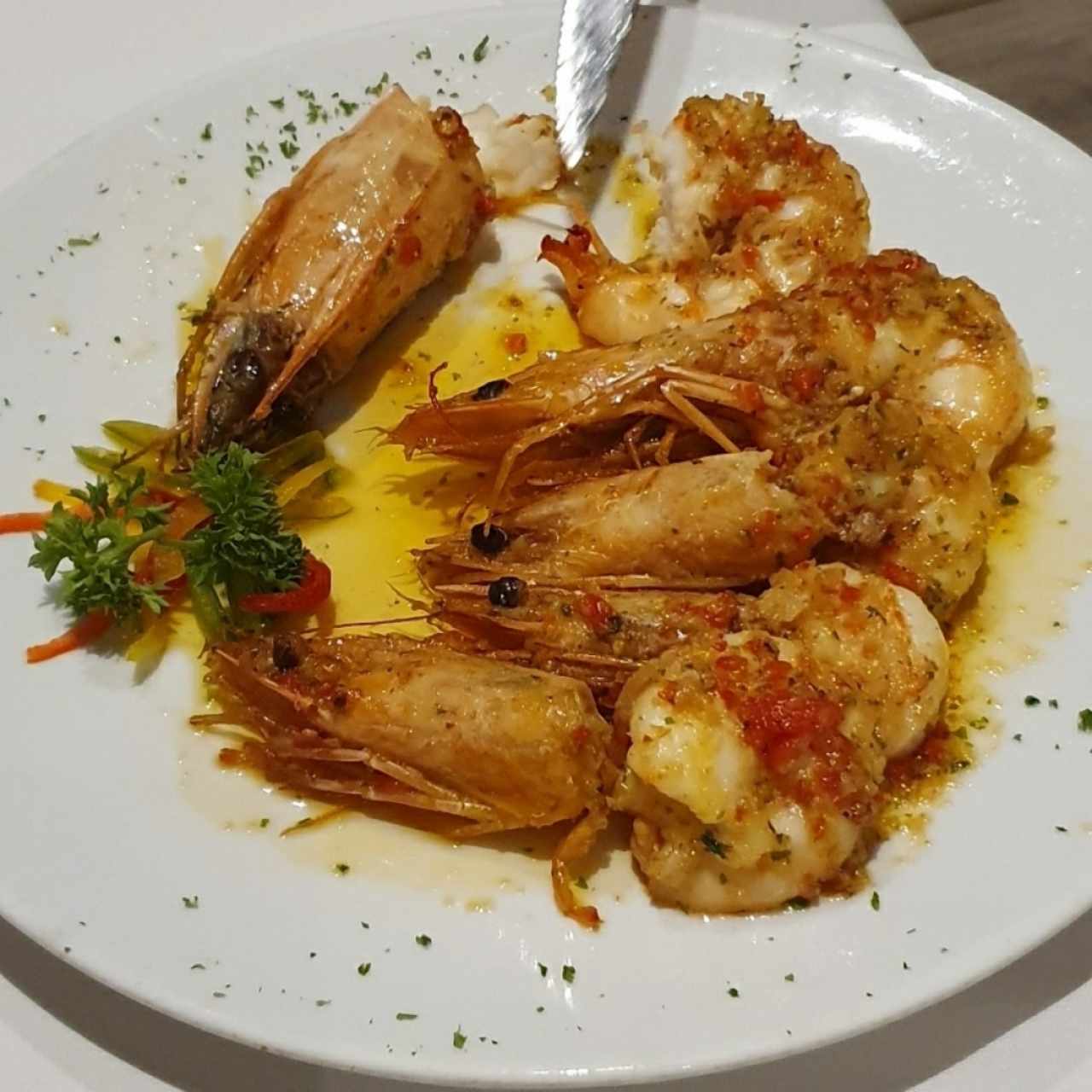 camarones al ajillo