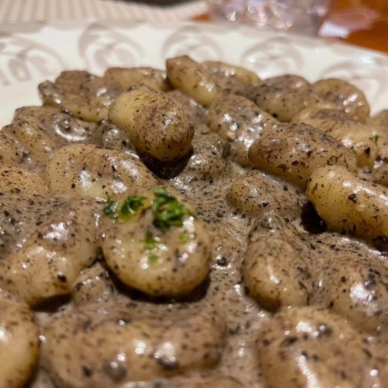 Gnocchi salsa trufa