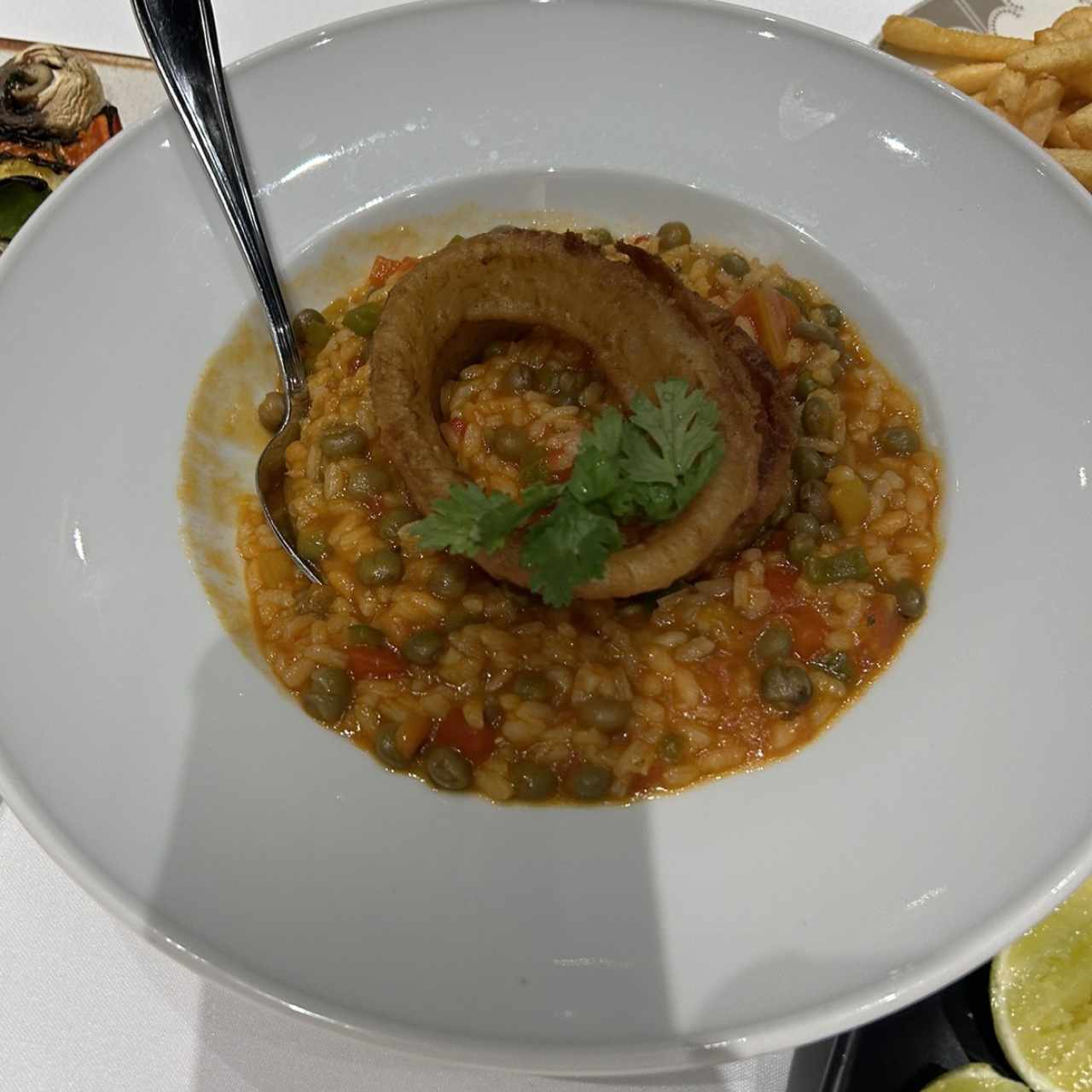 Arroz meloso de guandú