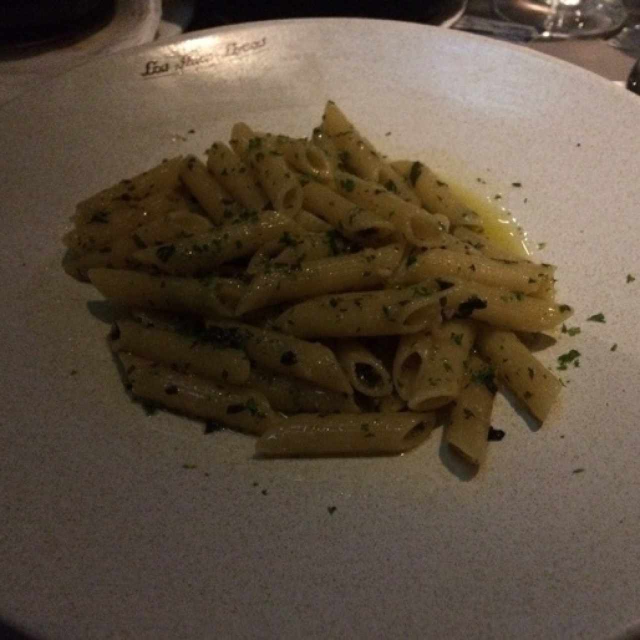 Penne en Salsa al Oleo.