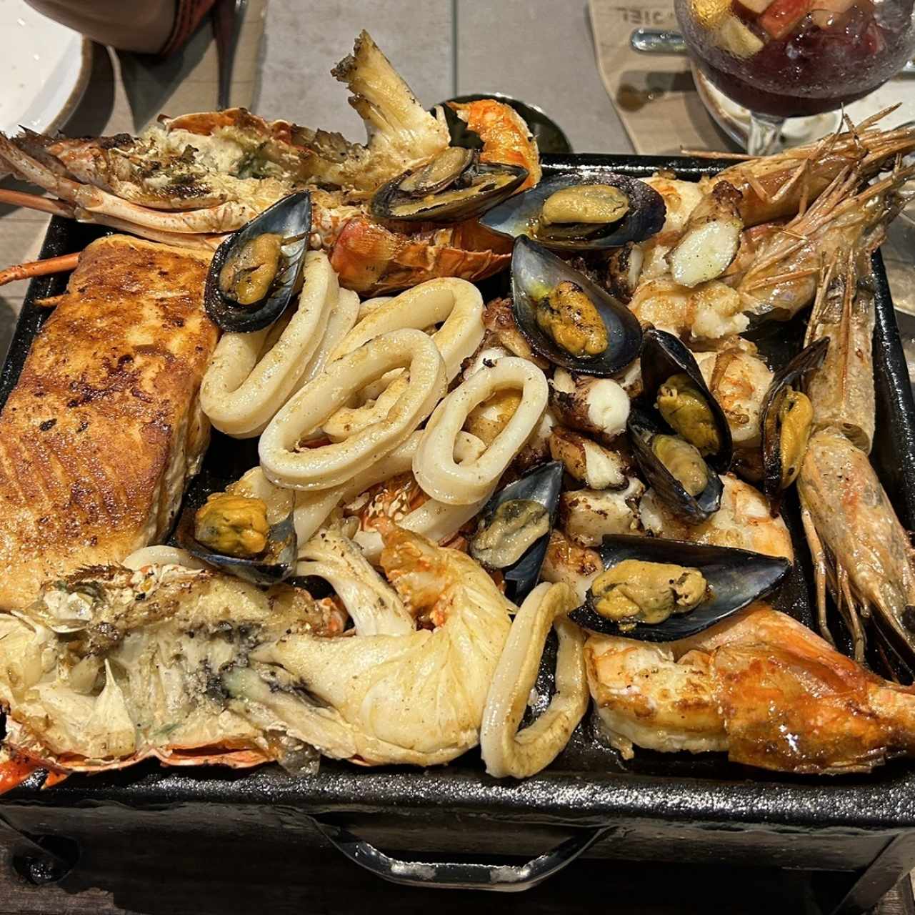 La gran parrillada de mariscos