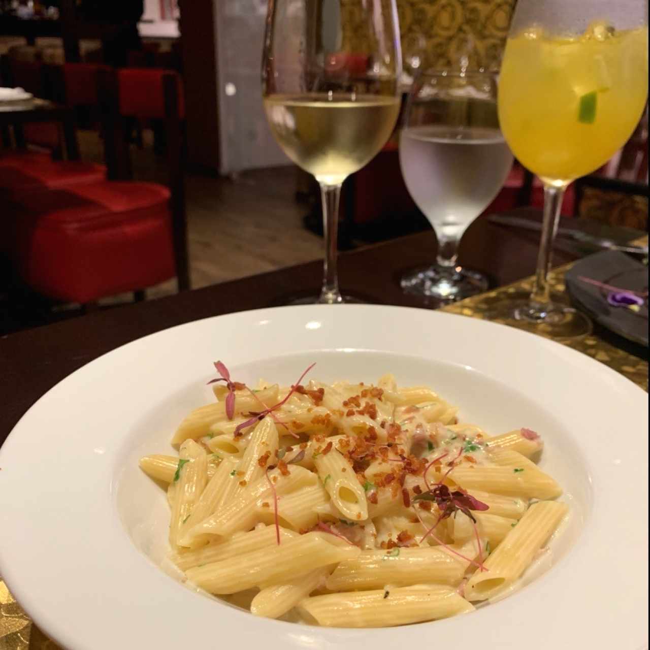 penne a la carbonara