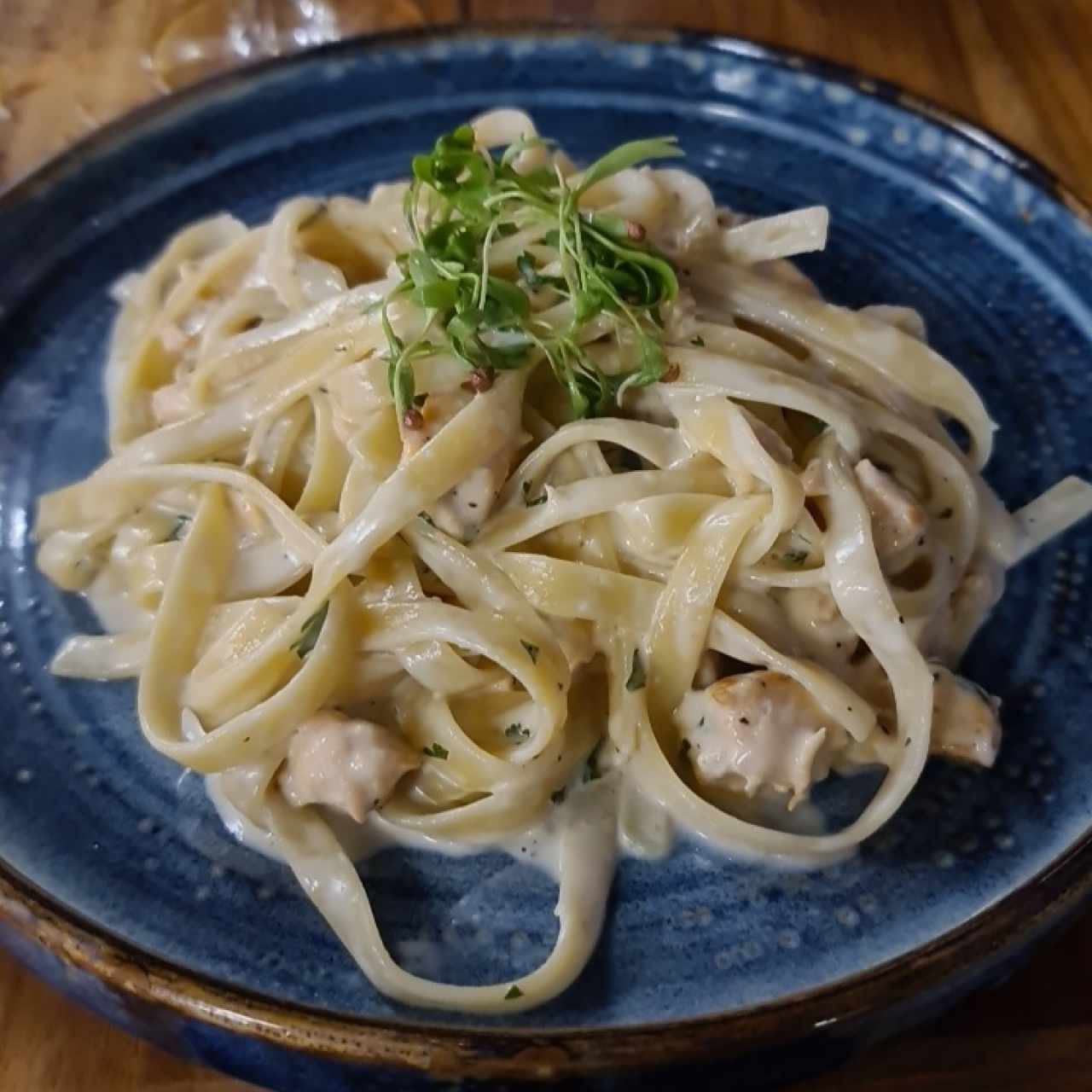 Pasta con Salmón 