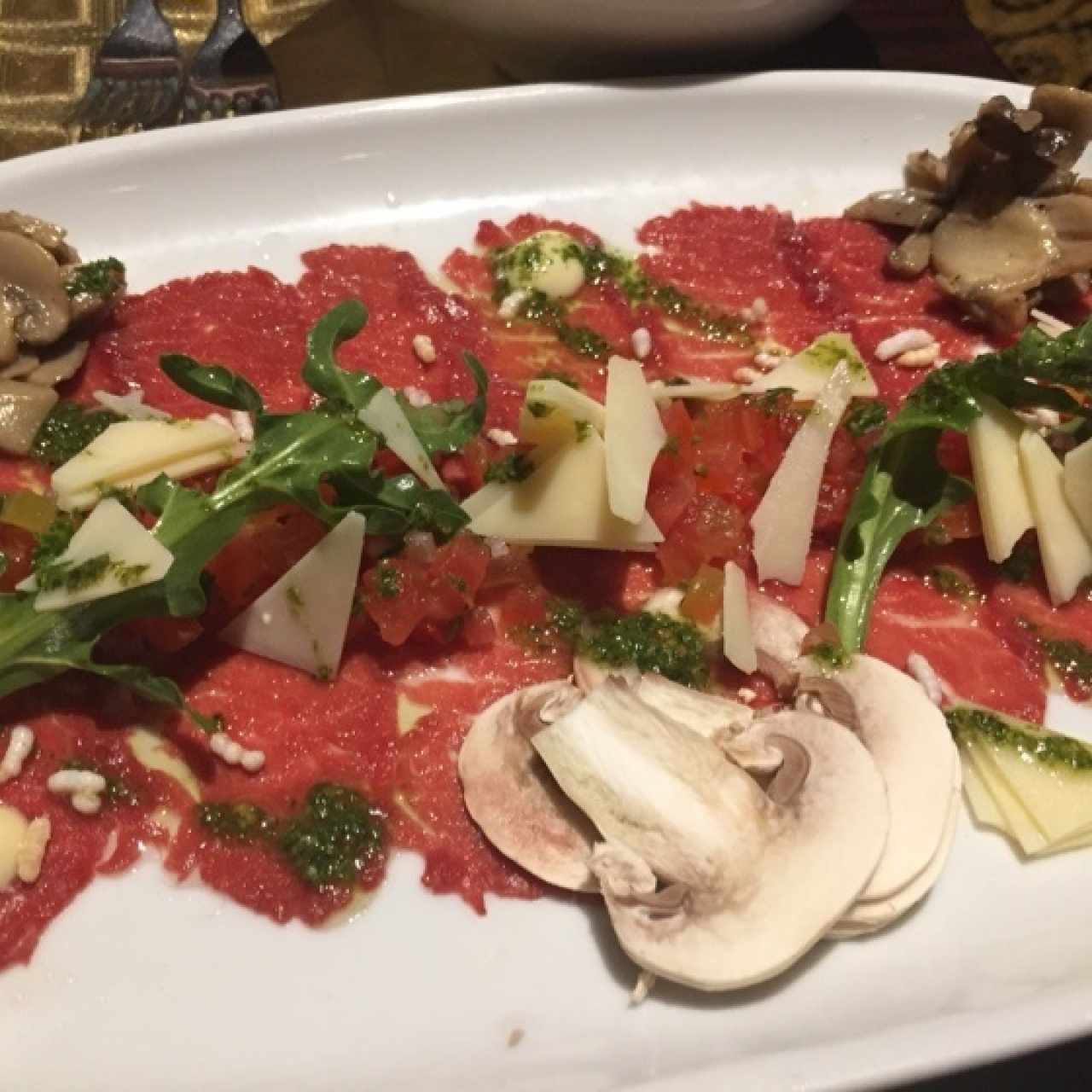 Carpaccio di manzo o filete