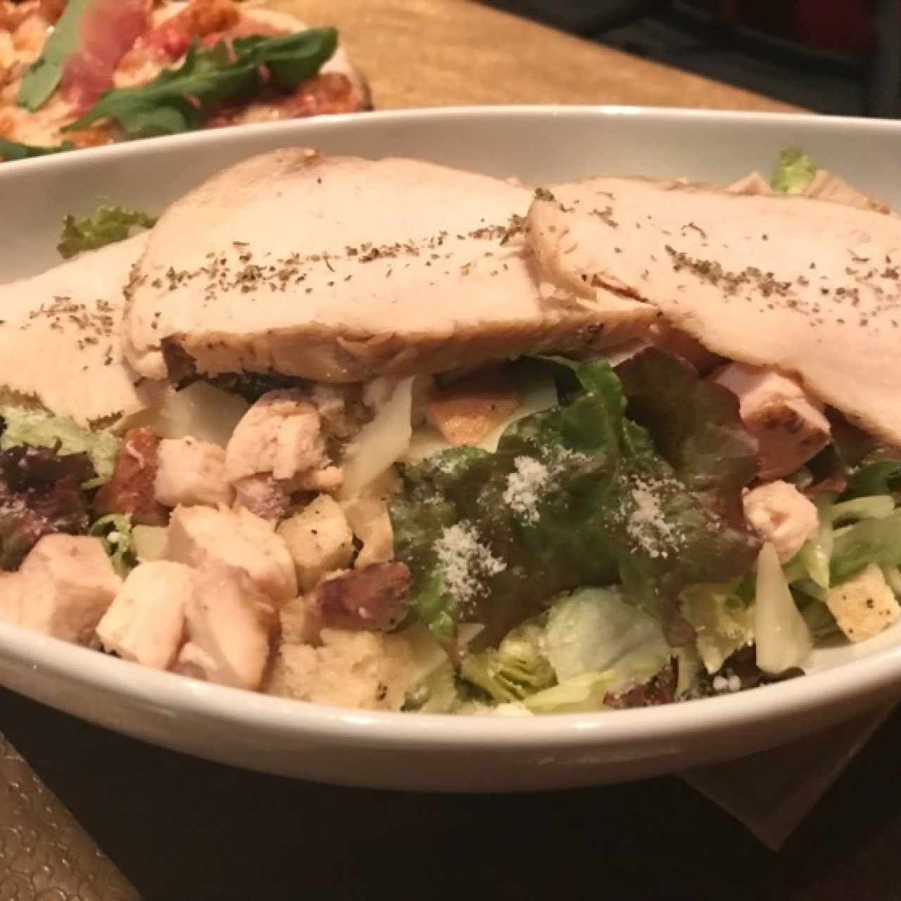 ensalada con filete de pollo