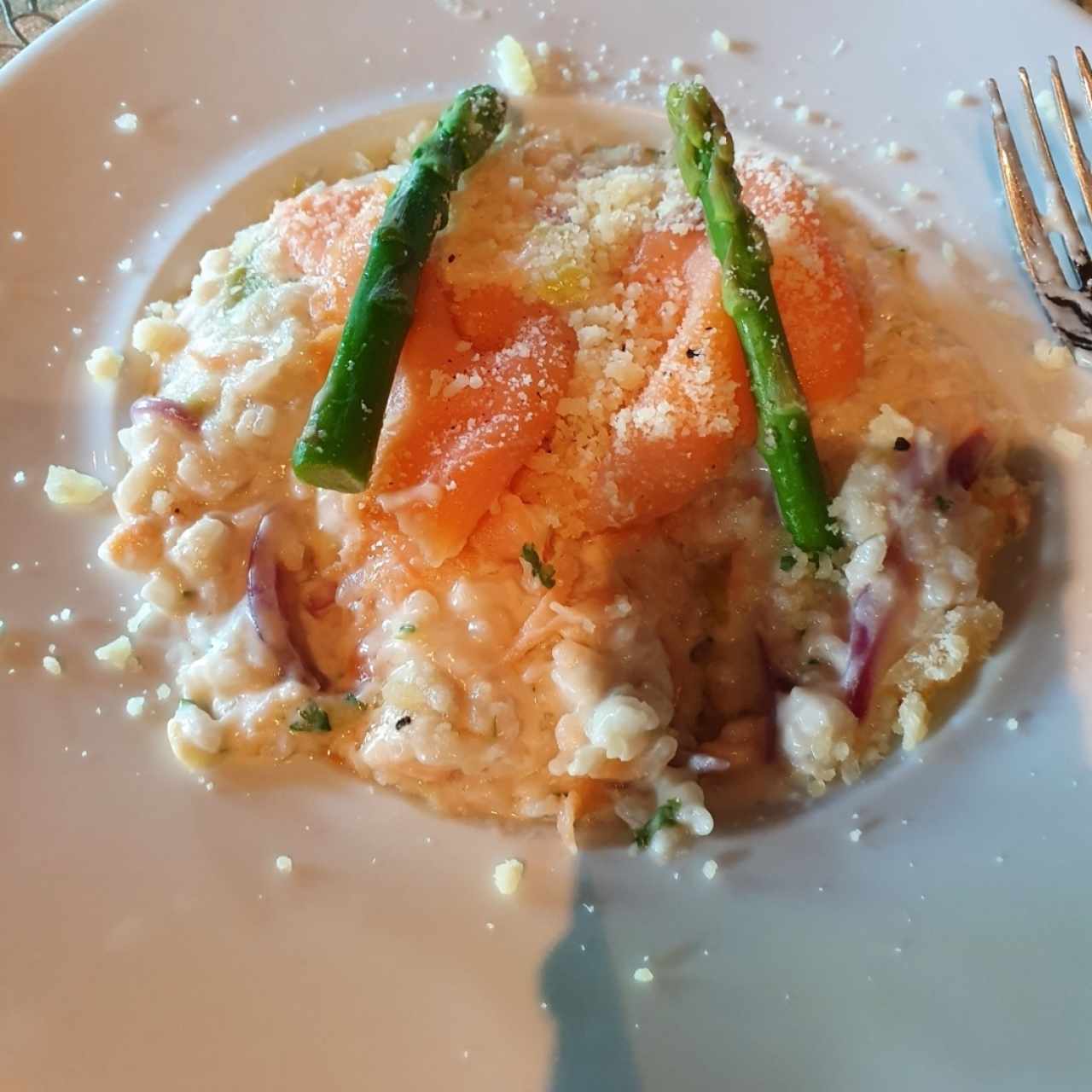 Risotto de salmon 