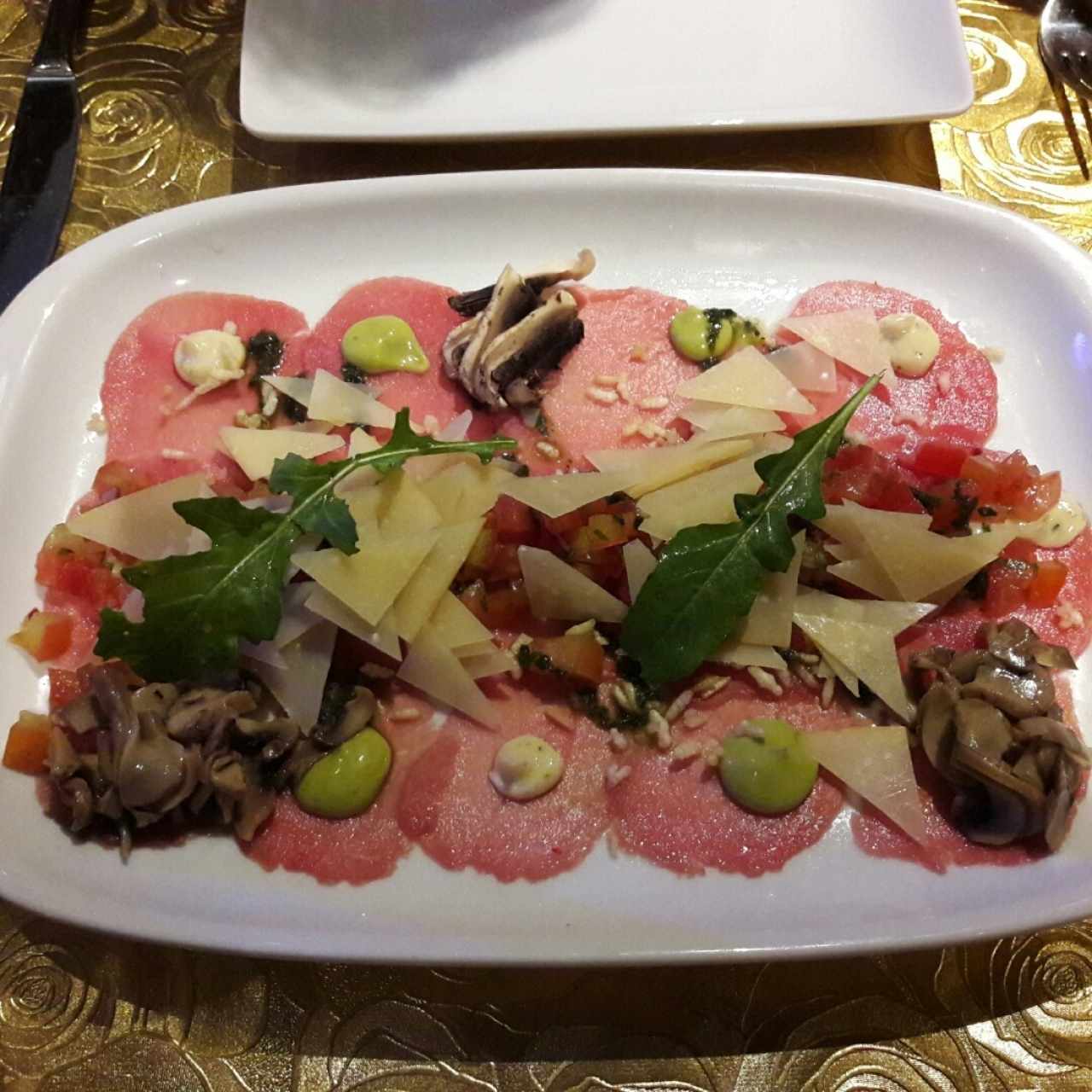 Carpaccio di manzo o filete