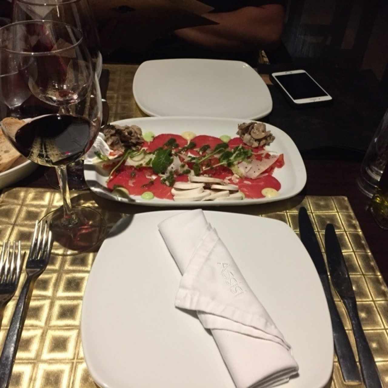 carpaccio de res 