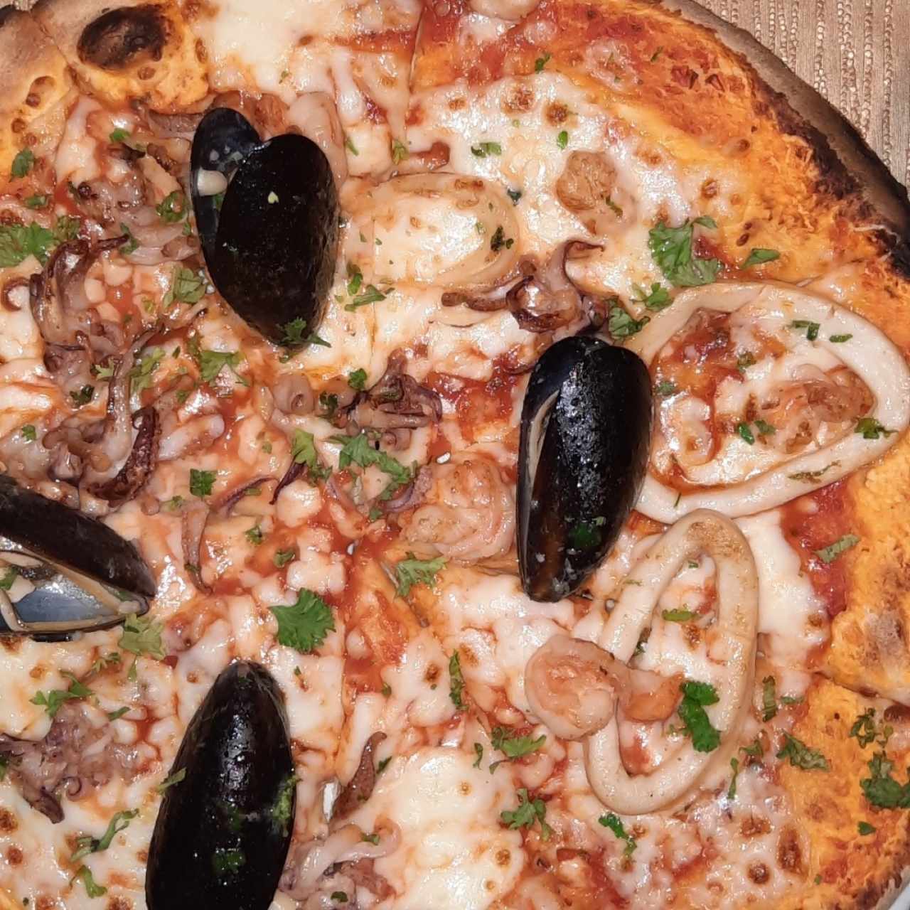 Pizza de mariscos