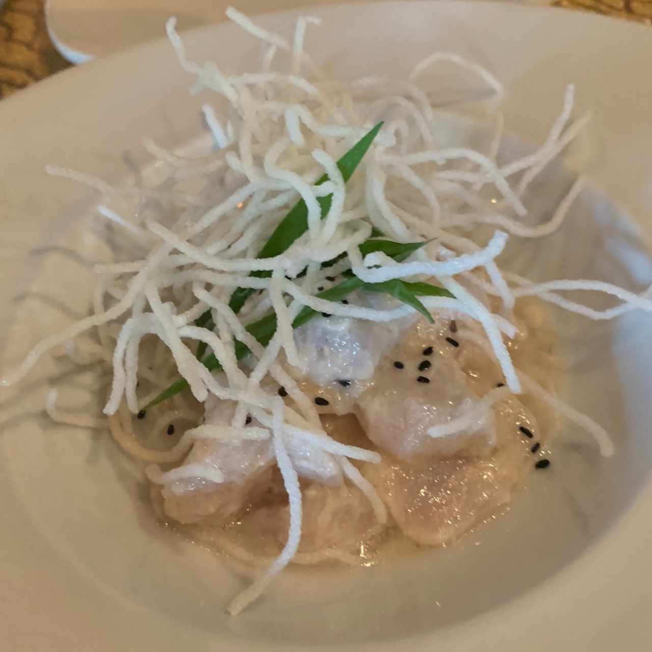 Ceviche estilo asiatico