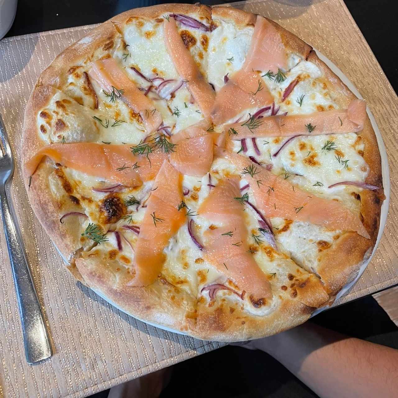 pizza de salmon