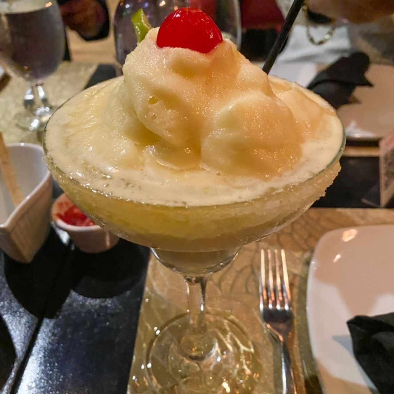 Margarita frozen de maracuyá