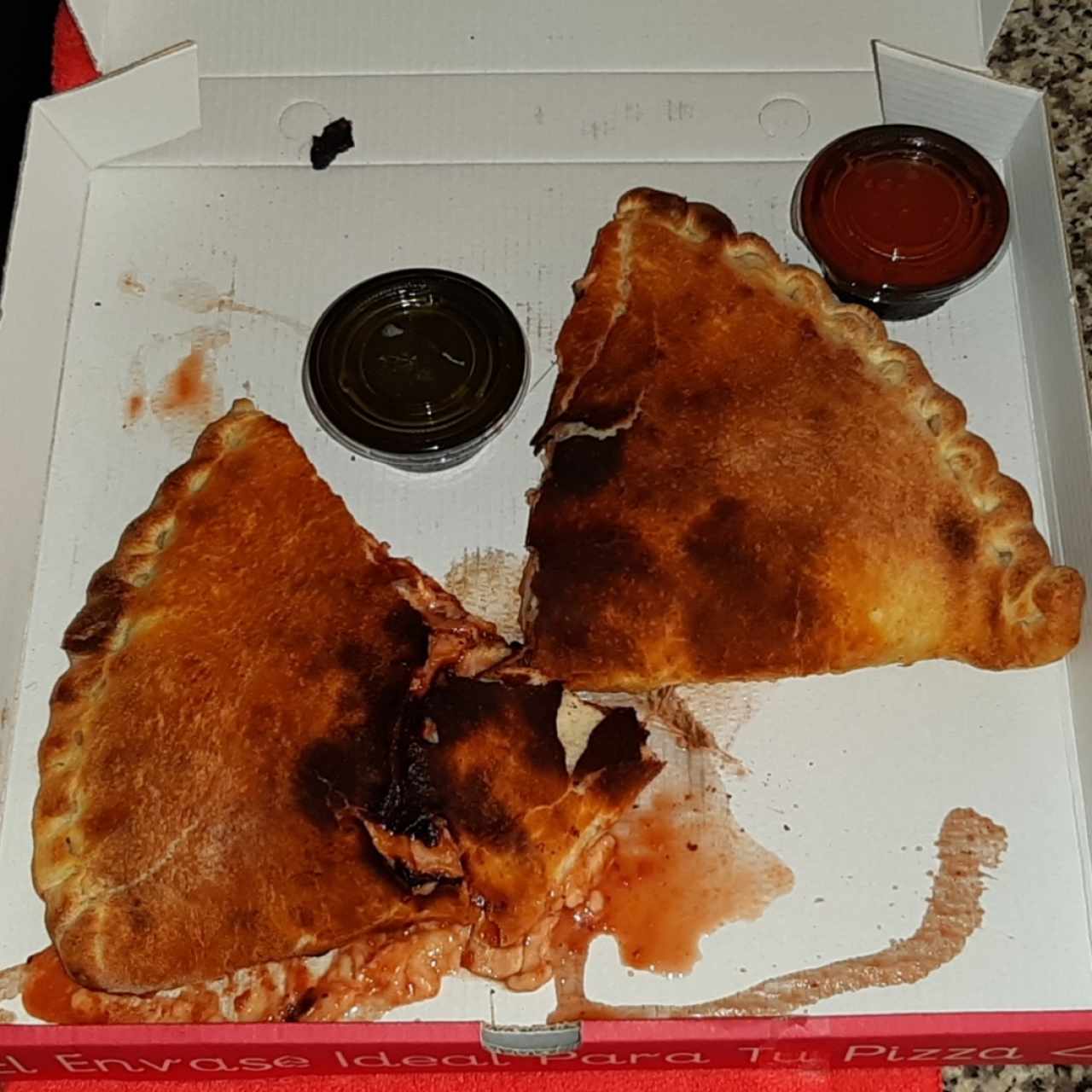 Calzone de Jamón e Funghi