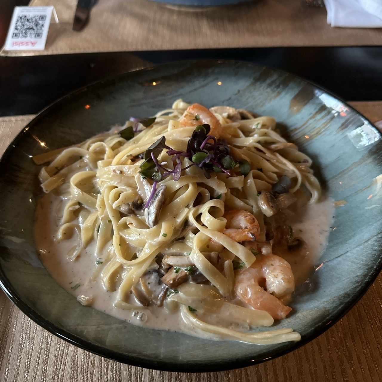 Pasta de camarones 