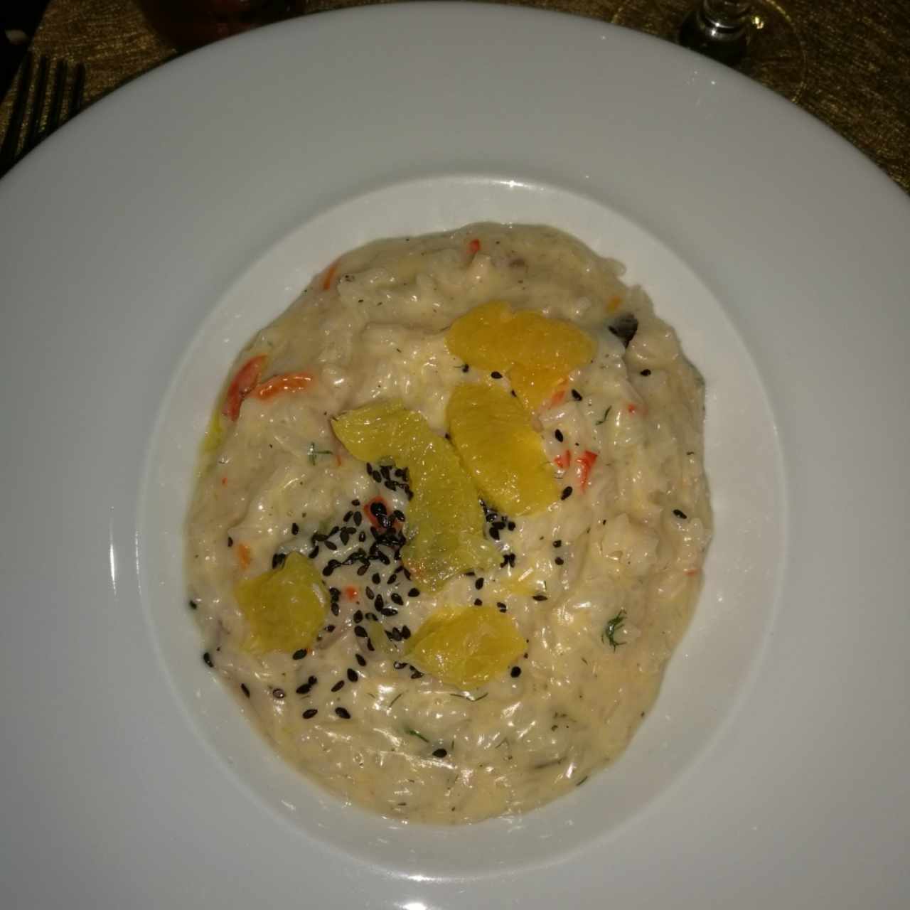 Risotto de camarón y calamar