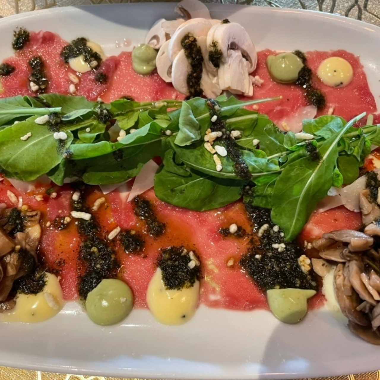 carpaccio de filete