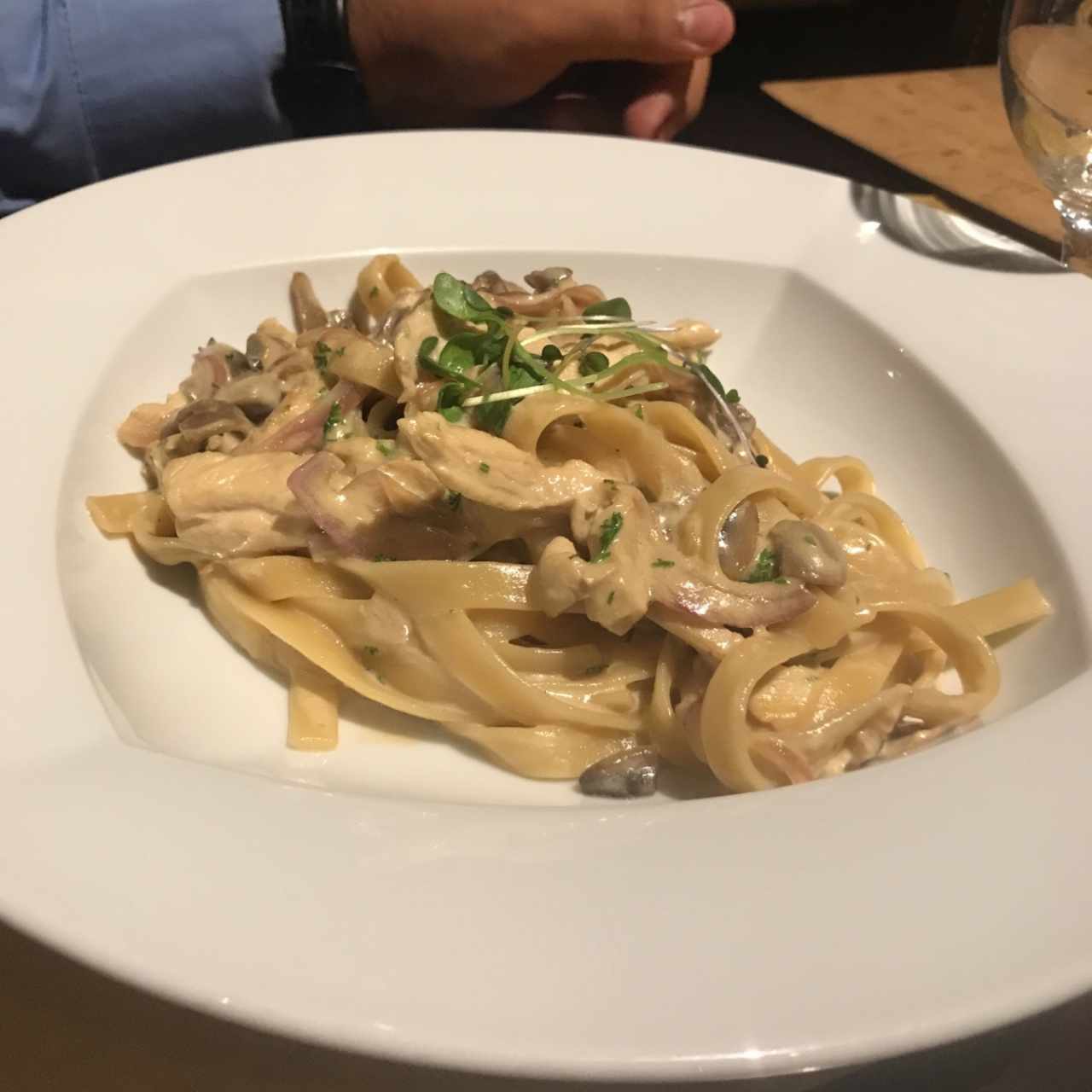 pasta con pollo