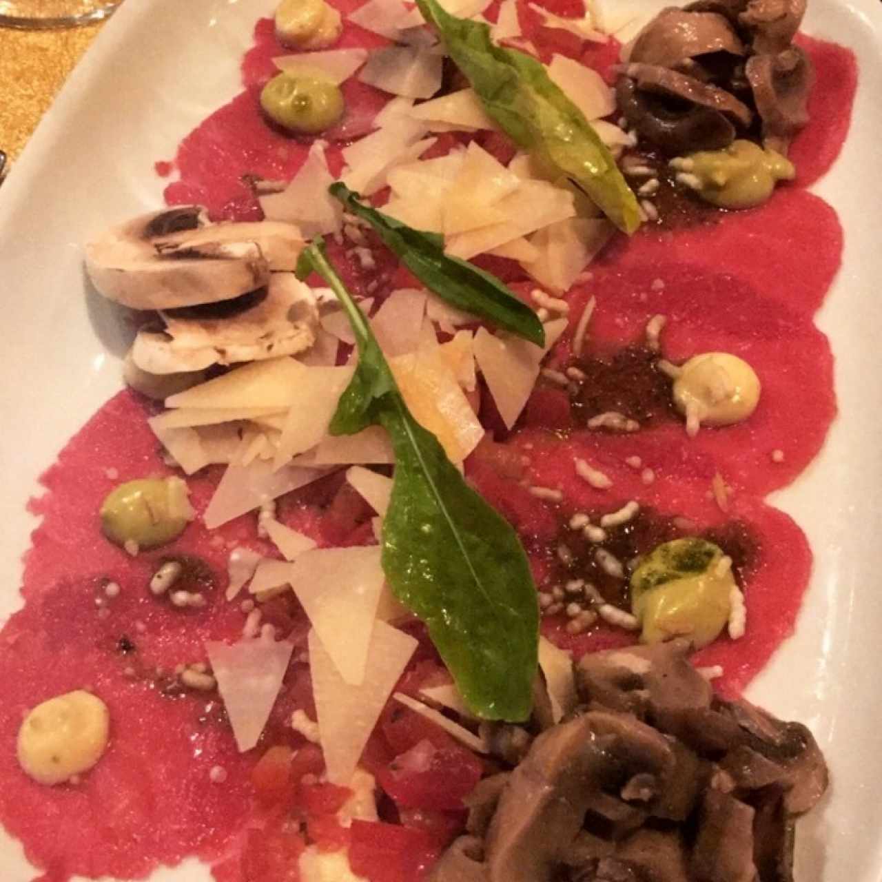 Carpaccio di manzo o filete