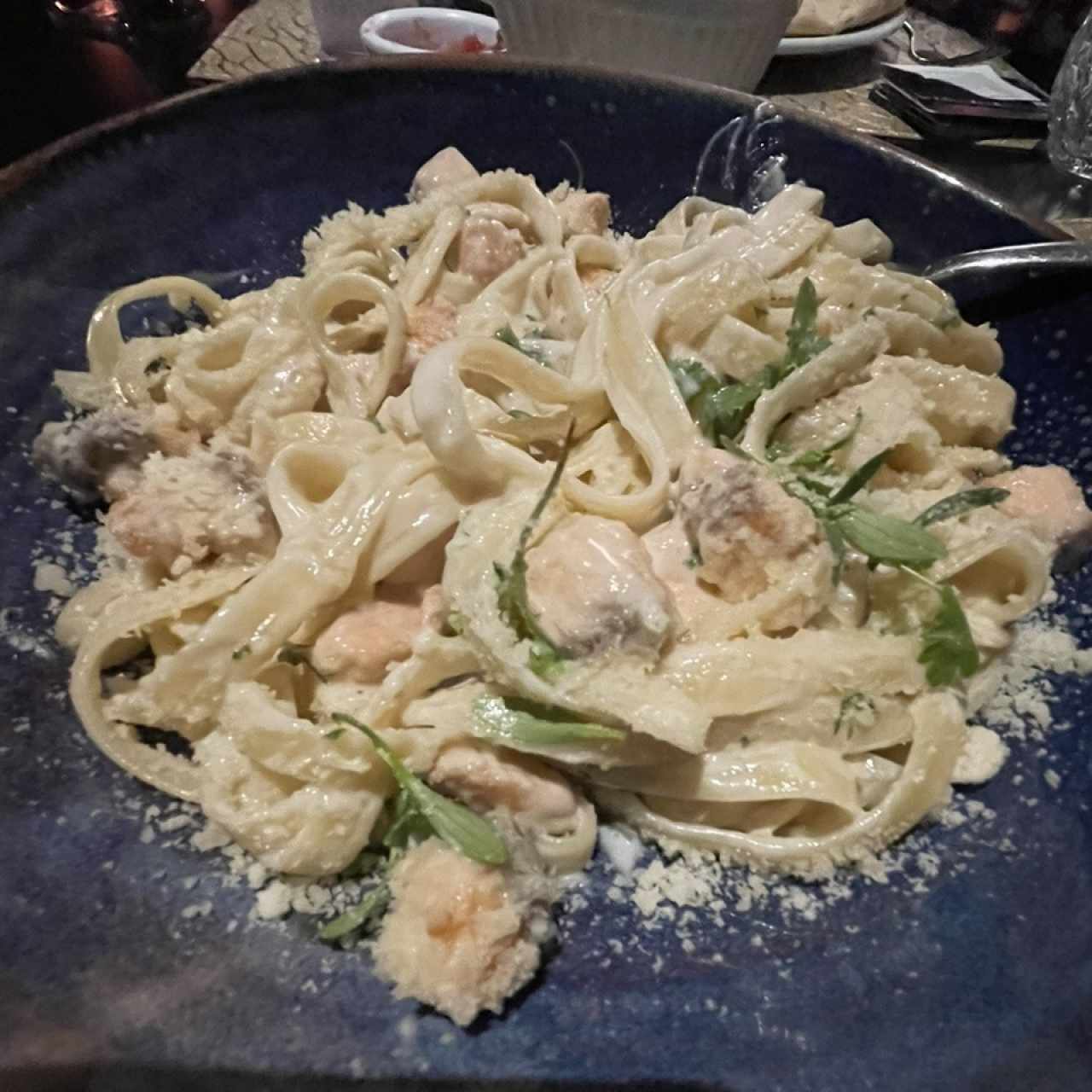 Pasta con Salmón 