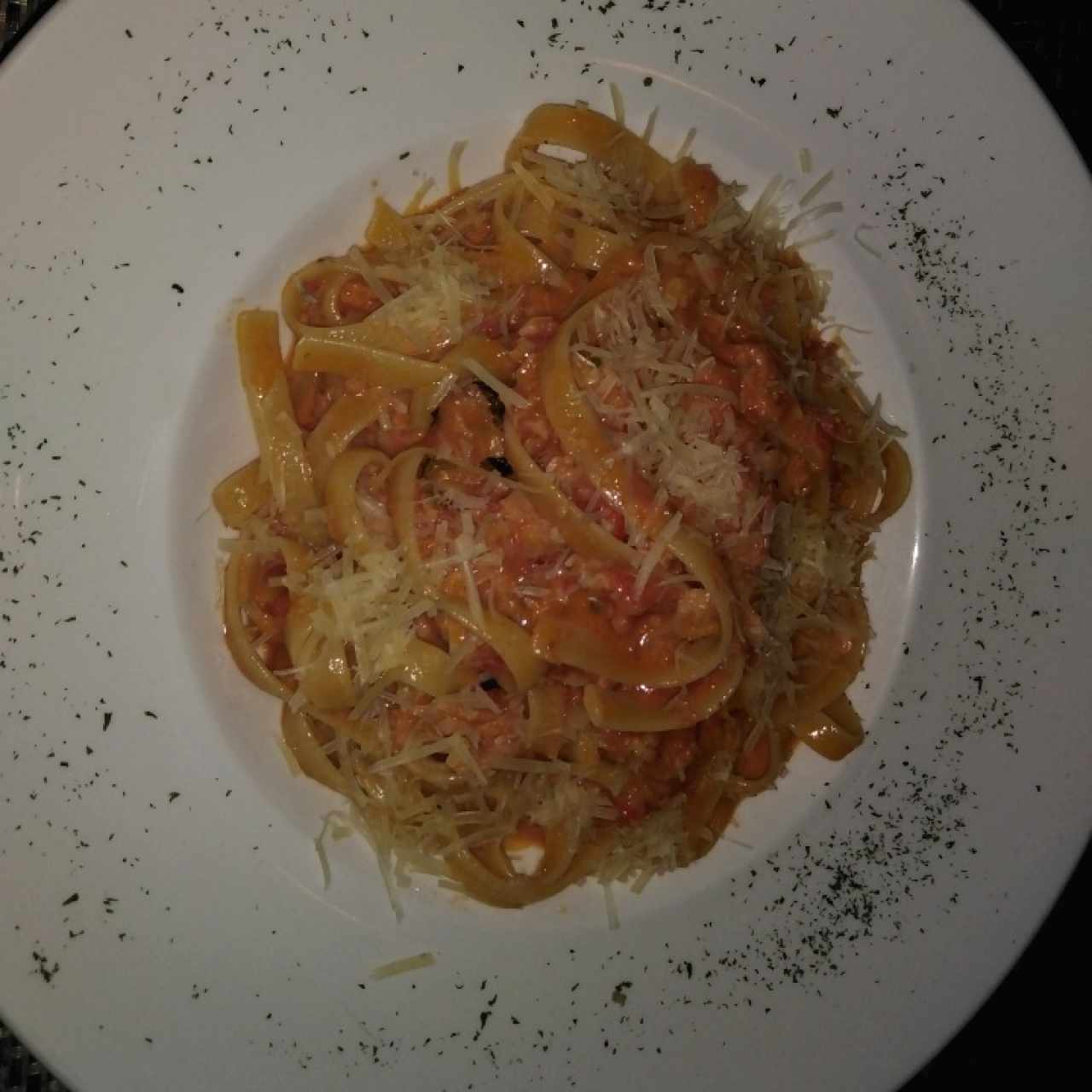 Fettucini al salmon