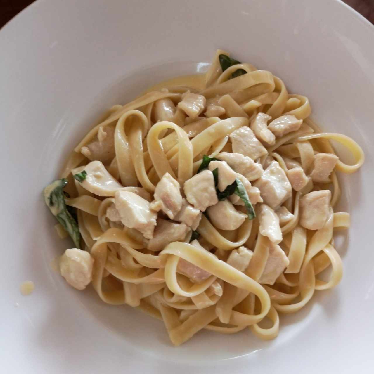 fetuccini con pollo