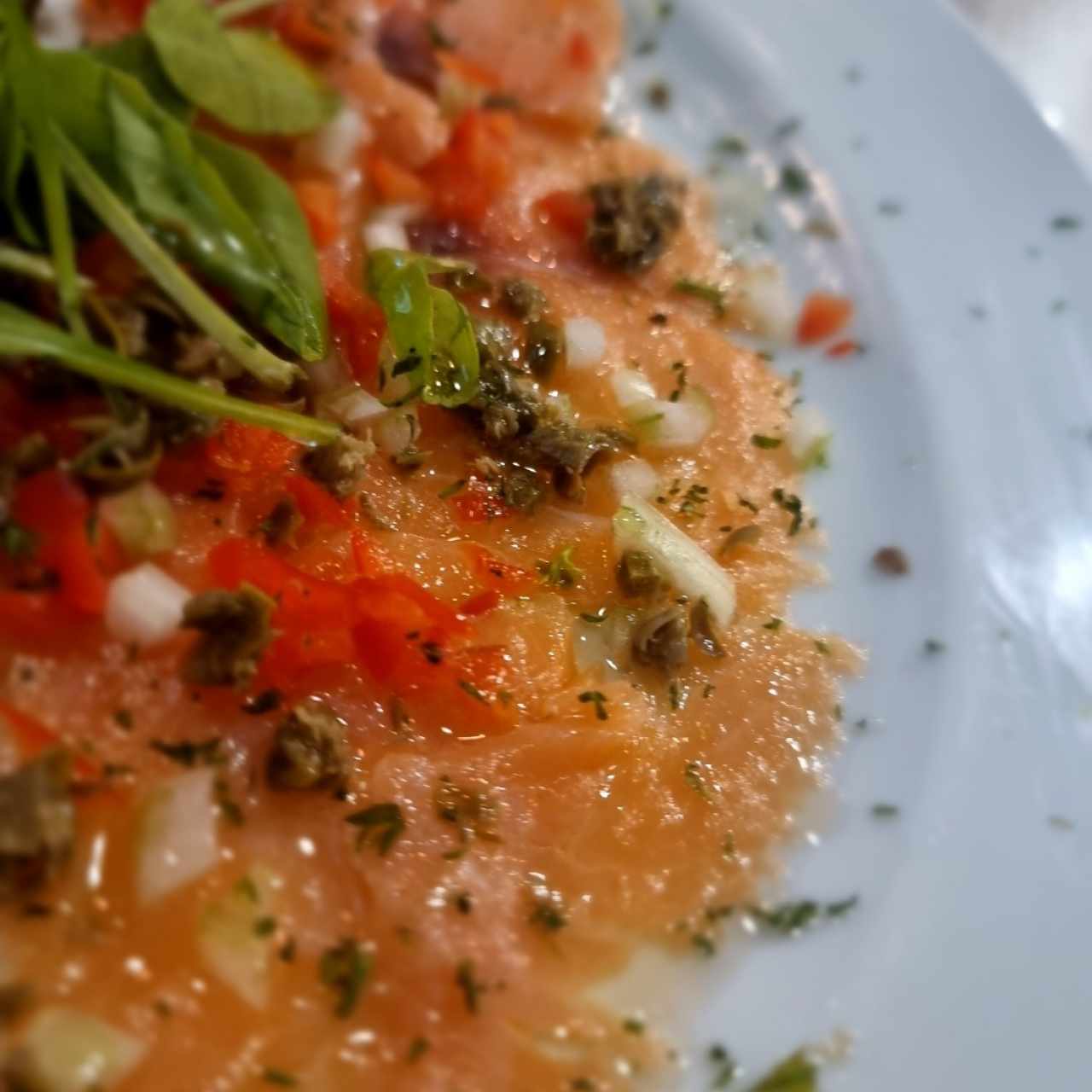 Carpaccio de Salmón Ahumado