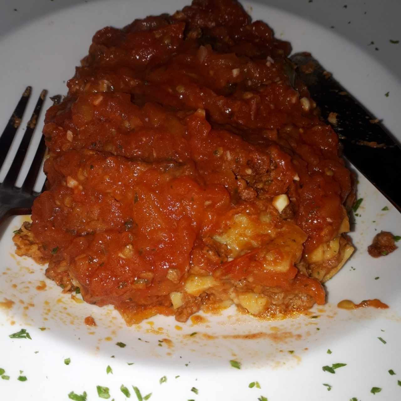 lasagna de carne