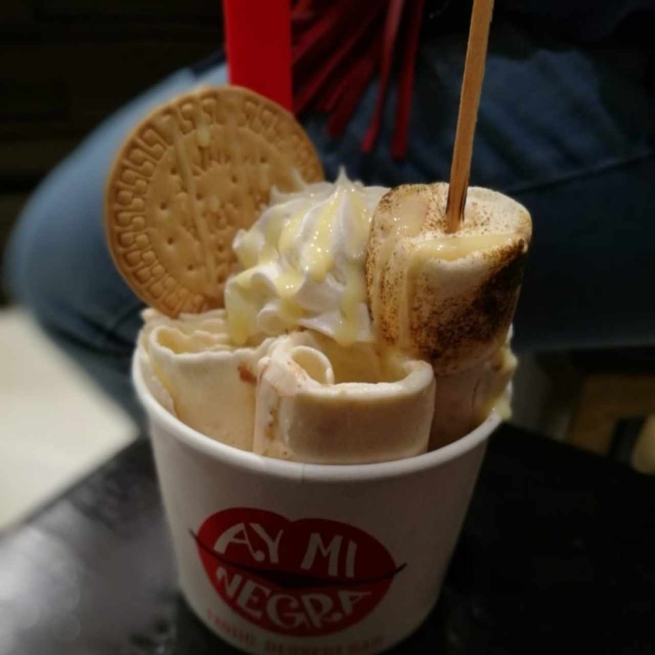 helado de galleta maria