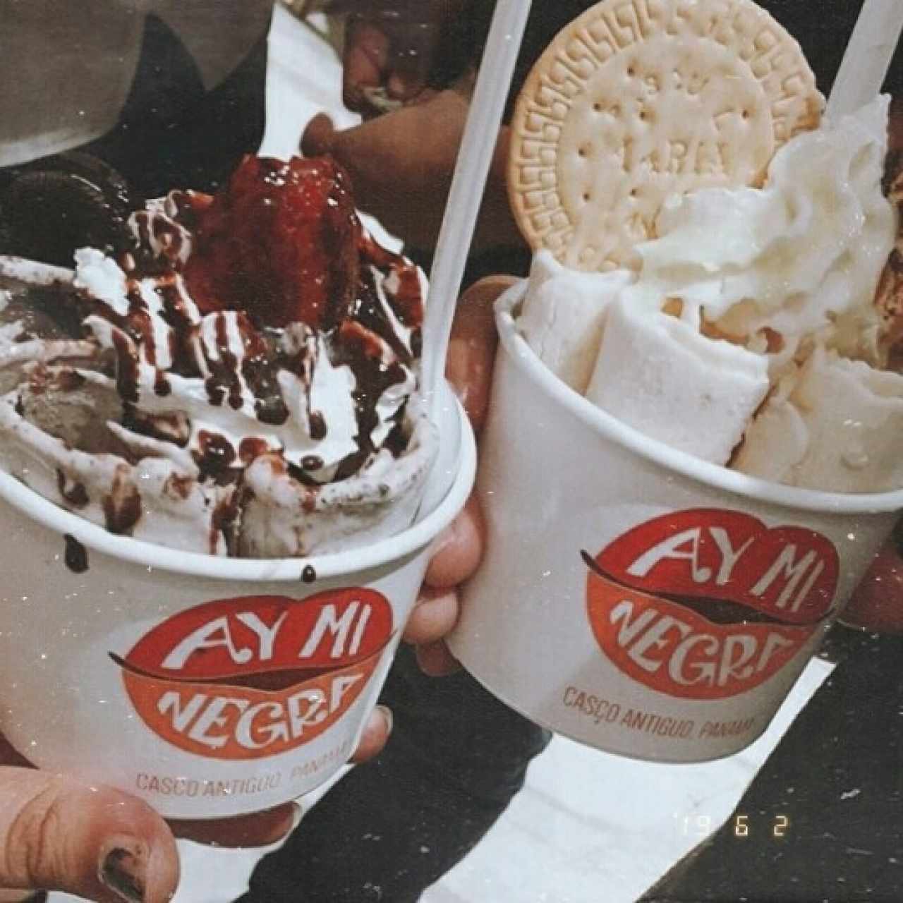 De paseo por el casco y que mejor que un delicioso postre 👌 {mi otro amor y maria maria}🍧😋😍