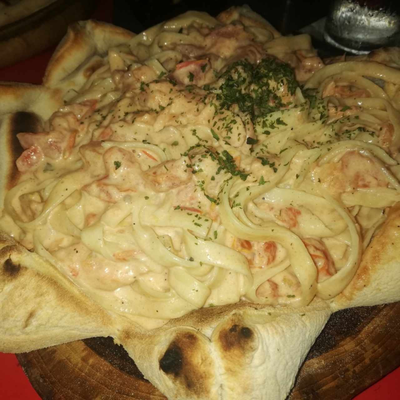 fetuccini de salmón 