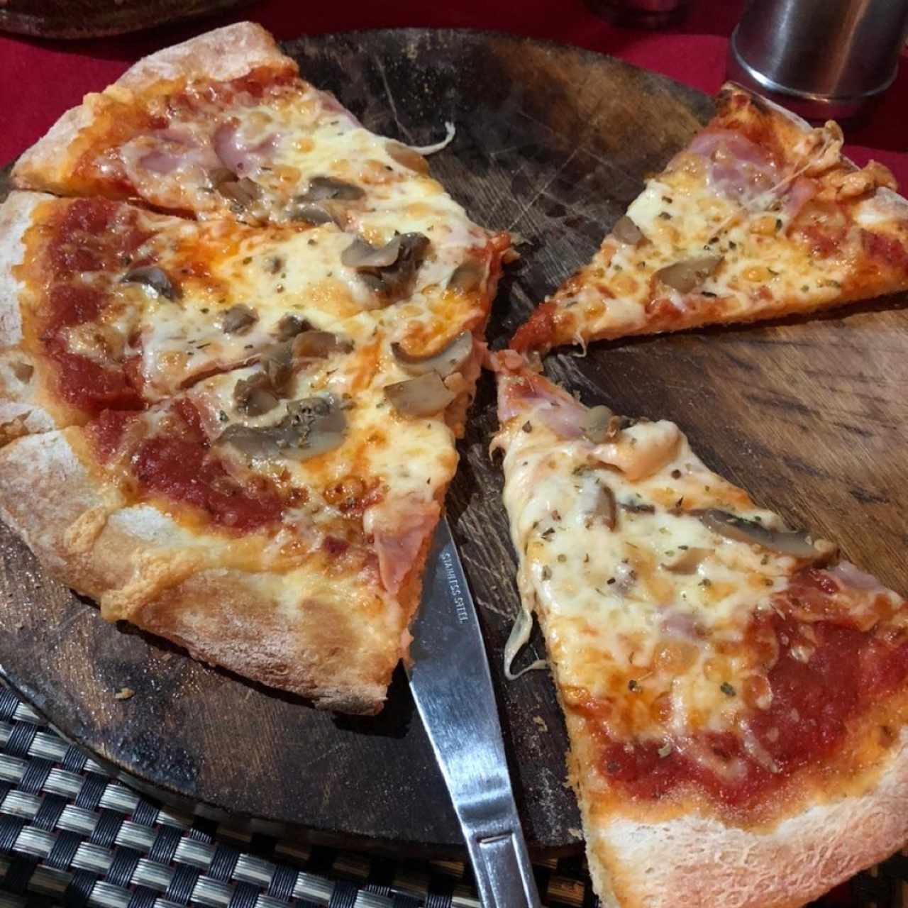 pizza e funghi