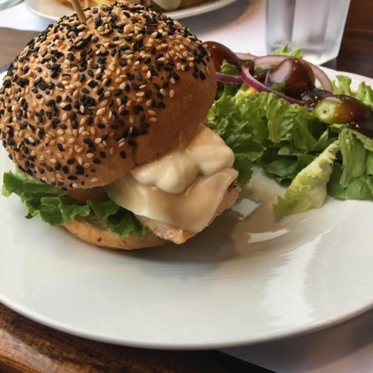 Hamburguesa de Salmon