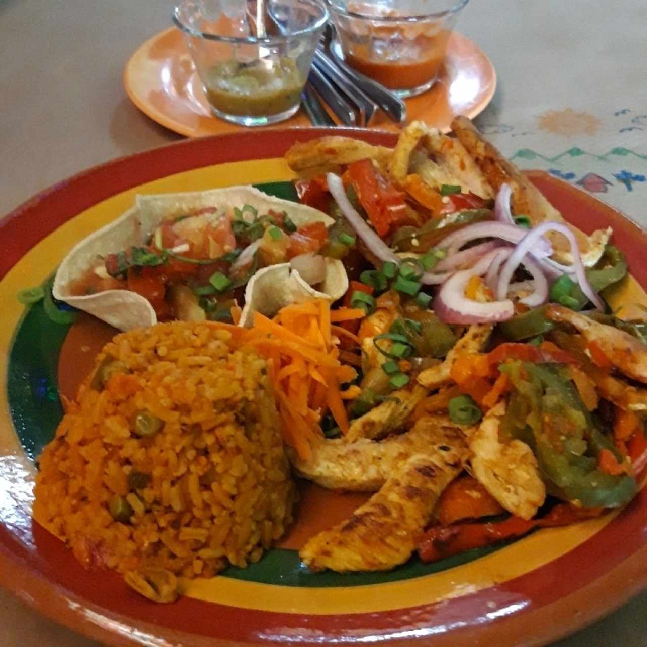 fajitas de pollo