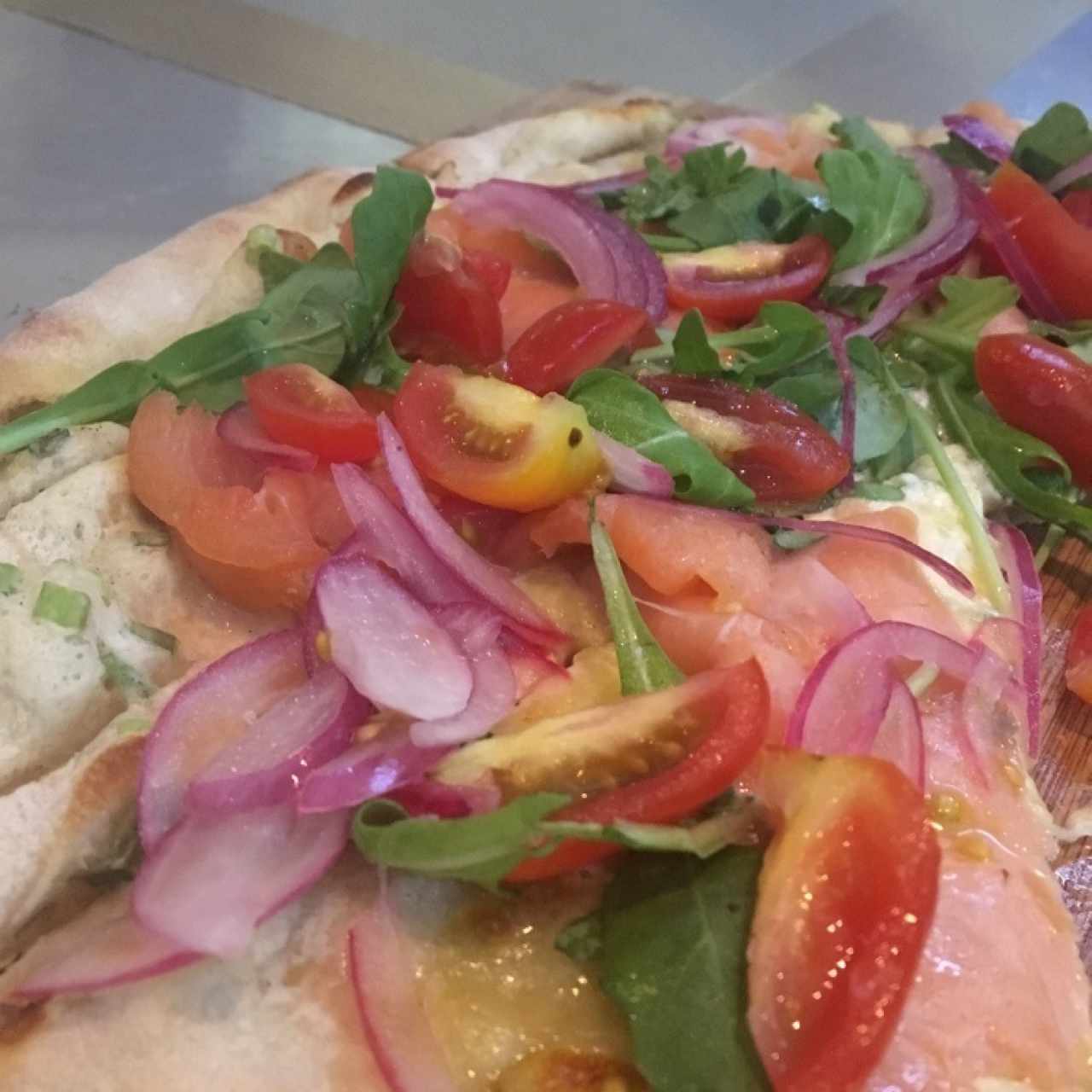 Pizza de Salmon 