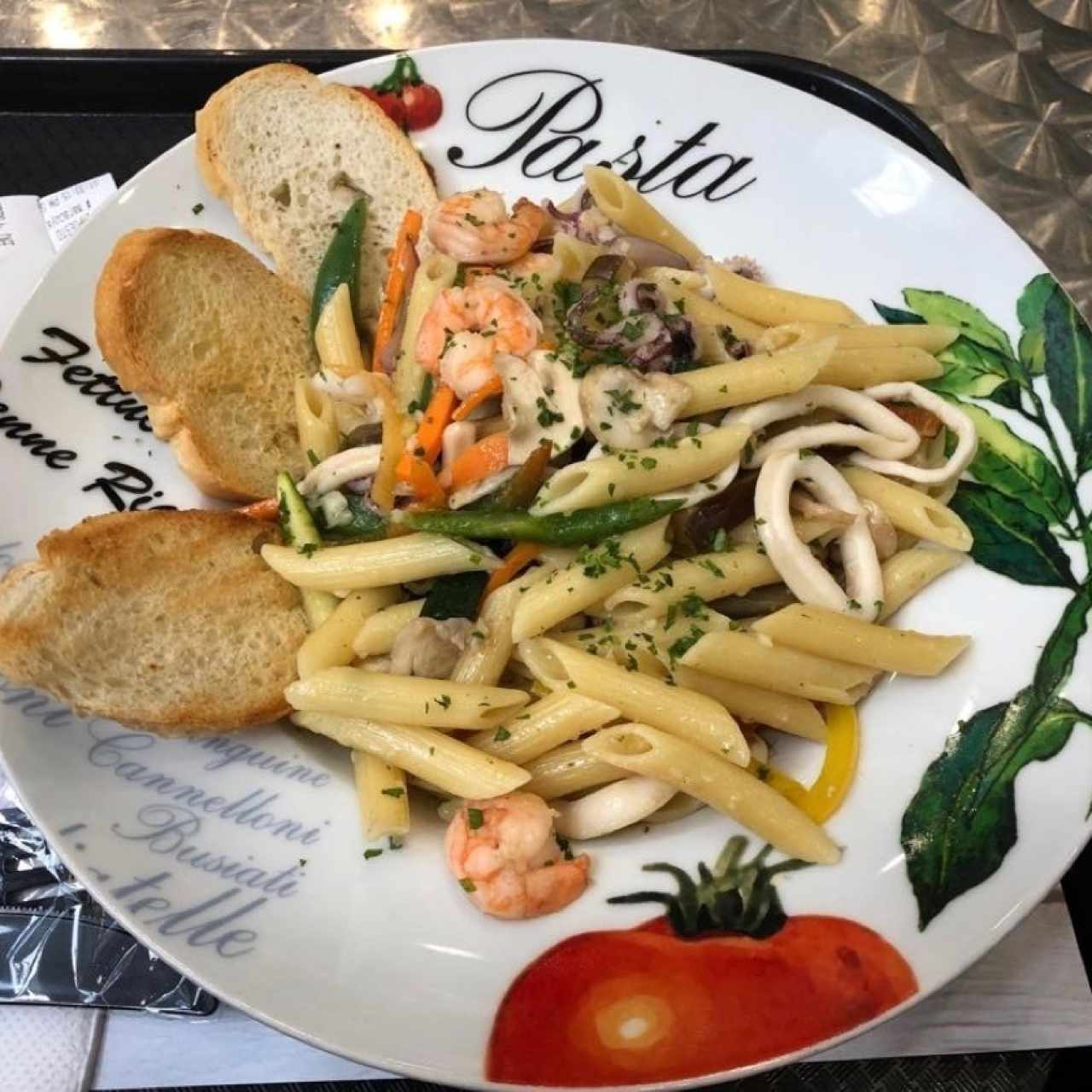 pasta com Mariscos