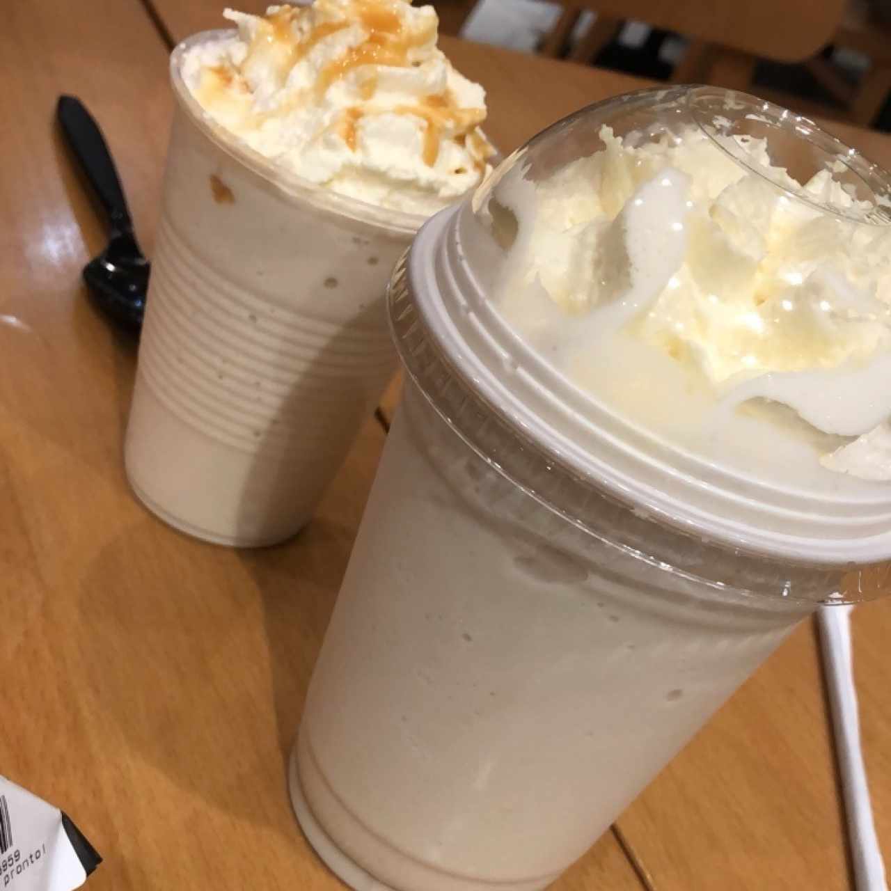 Frappe de vainilla sin café