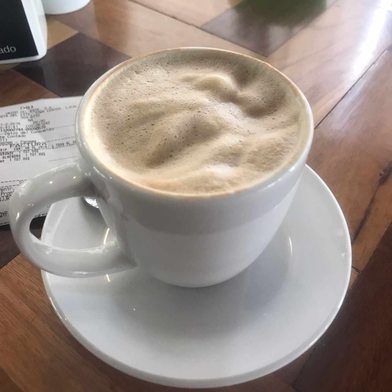 capuccino con leche de almendras