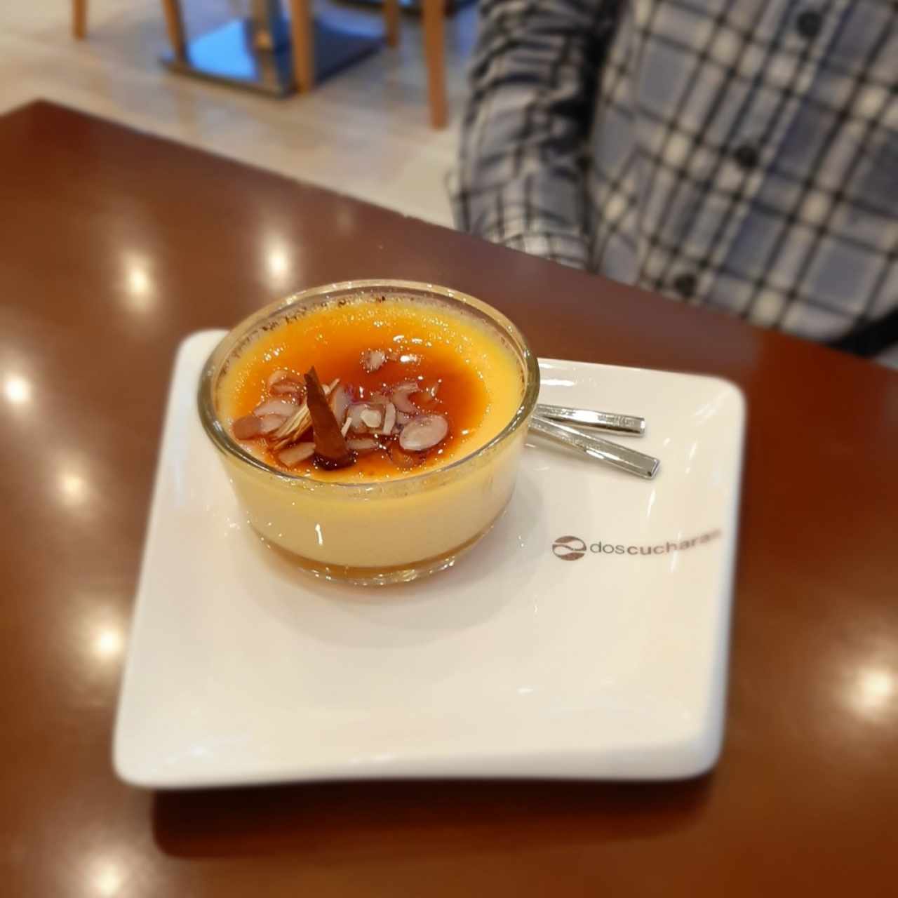 flan de almendras 